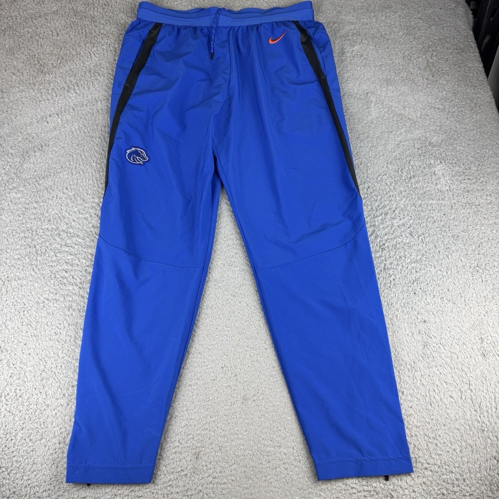 Nike Boise State Broncos Track Pants Mens XL Blue Athletic Sportswear Joggers